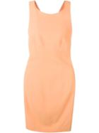 Capucci Open Back Tube Dress, Women's, Size: 40, Yellow/orange, Viscose/acetate/silk/spandex/elastane