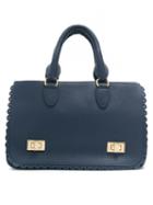 Sarah Chofakian Sarah Chofakian Bolsablanchs Floatermarinho Leather/fur/exotic Skins->goat Skin, Women's, Blue, Goat Skin