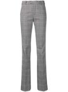 Brognano Prince Of Wales Check Trousers - Grey