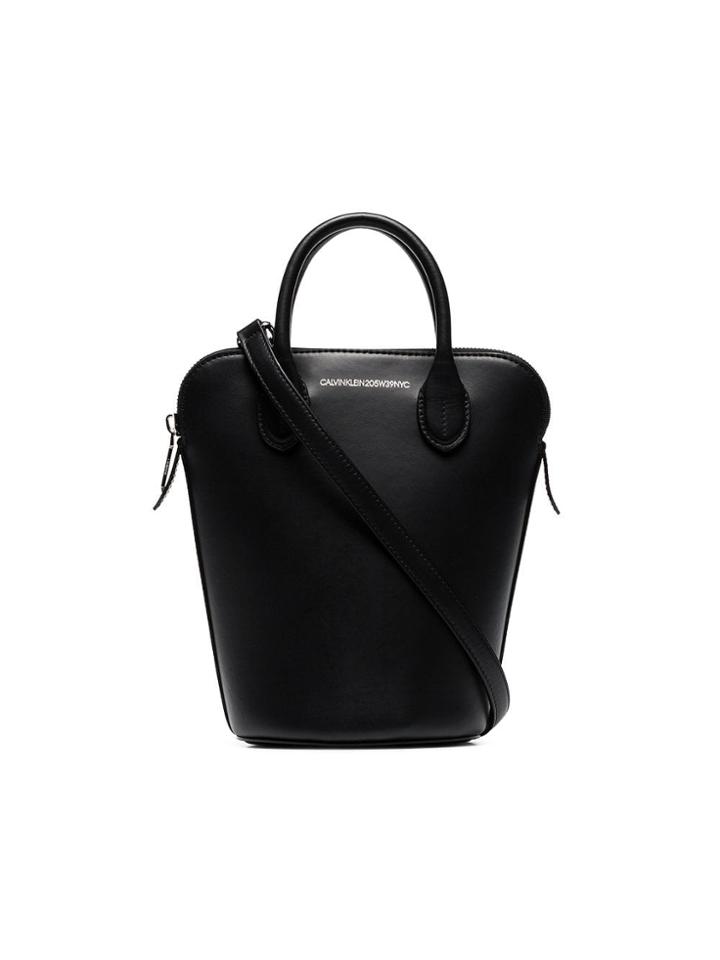 Calvin Klein 205w39nyc Black Dalton Mini Leather Bucket Bag