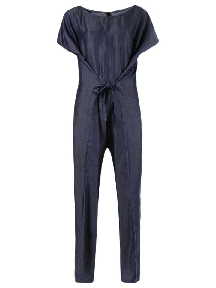 Uma Raquel Davidowicz Tie Fastening Jumpsuit, Women's, Size: 40, Blue, Lyocell