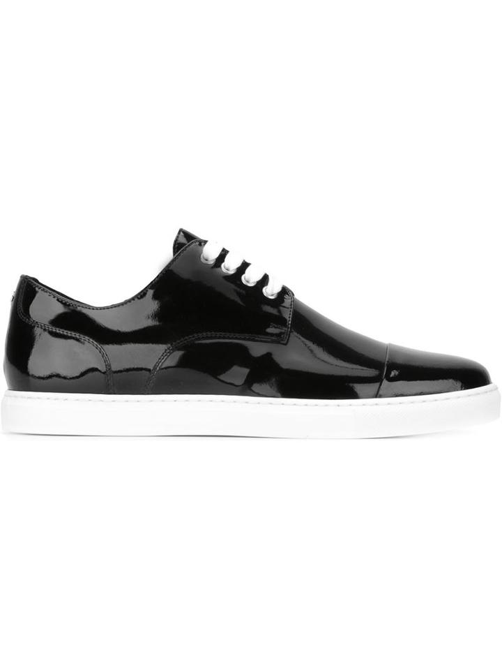Dsquared2 Tux Sneakers, Men's, Size: 43, Black, Patent Leather/rubber