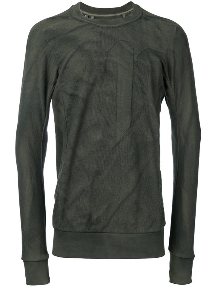11 By Boris Bidjan Saberi Block Cut Pullover - Green