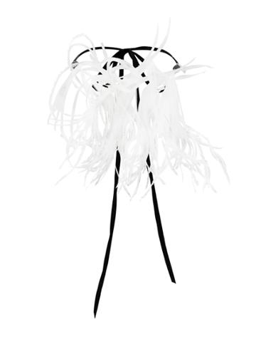 Ann Demeulemeester Blanche Feather Necklace - White