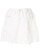 Sir. Amelia Ruffle Mini Skirt - White
