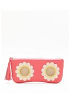 Sarah Chofakian Margarida Leather Glasses Case - Pink