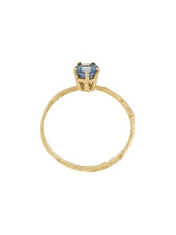 Alex Monroe Pale Blue Sapphire Eyebright Ring - Metallic
