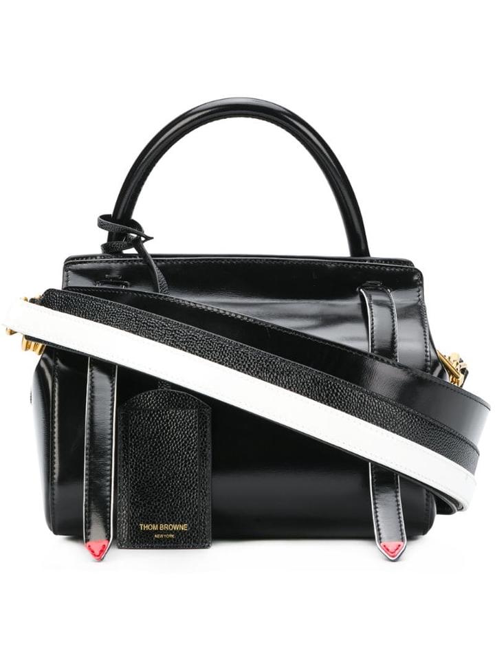 Thom Browne 3-strap Small Shoulder Bag - Black