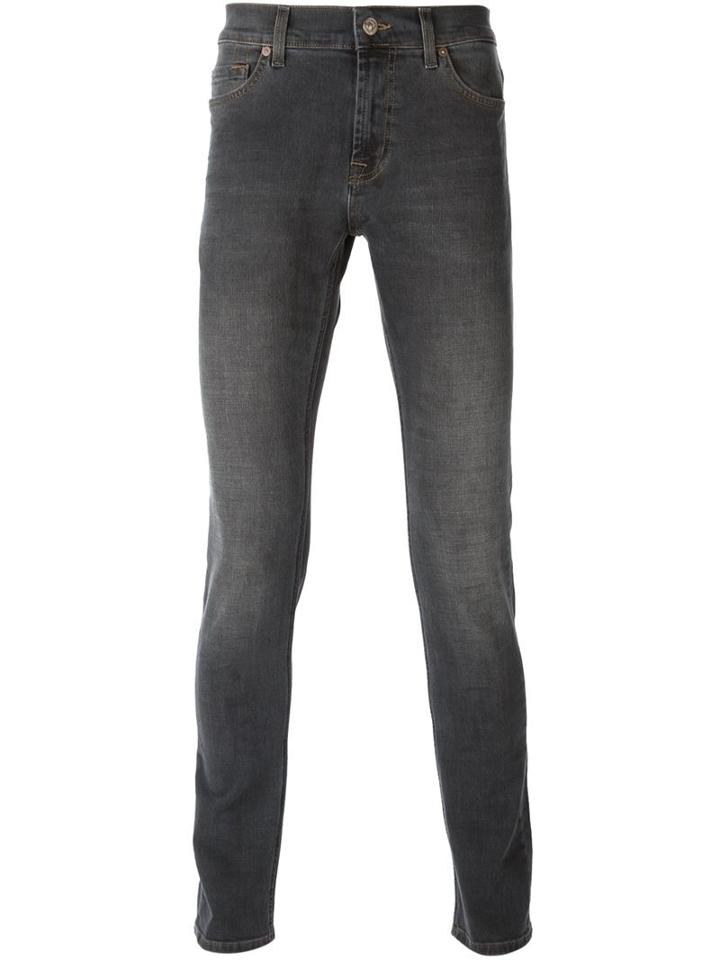 7 For All Mankind Stonewashed Skinny Jeans