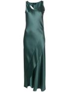 Theory Wrap Front Maxi Dress - Green