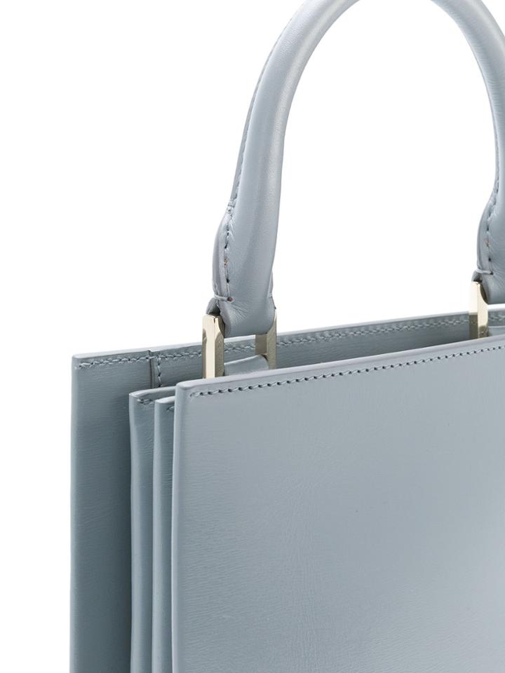 Jil Sander Long Rectangular Shoulder Bag - Grey