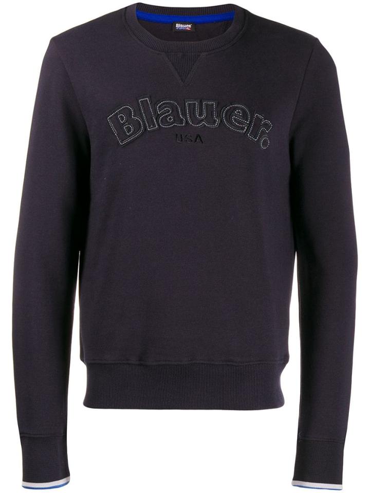 Blauer Embroidered Logo Sweatshirt - Blue