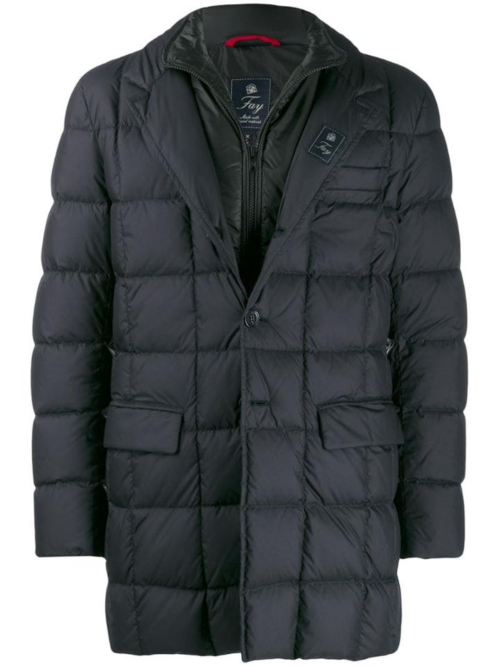 Fay Padded Down Jacket - Blue