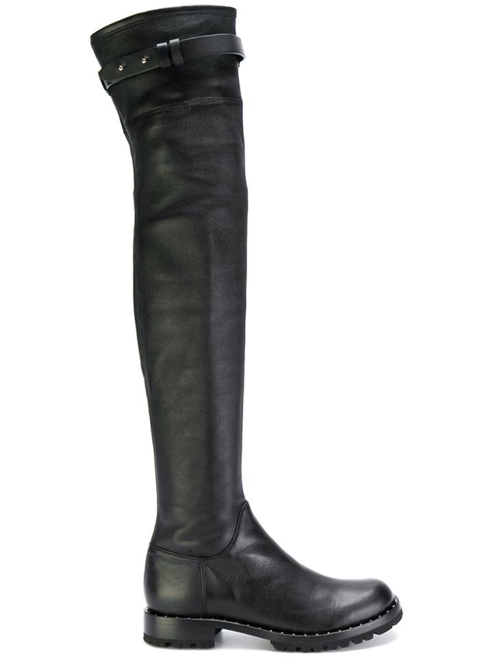 Ermanno Scervino Over The Knee Boots - Black