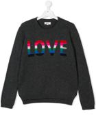 Zadig & Voltaire Kids Teen Love Knitted Sweater - Grey