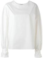 Lemaire Round Neck Sweatshirt, Women's, Size: 36, White, Cotton