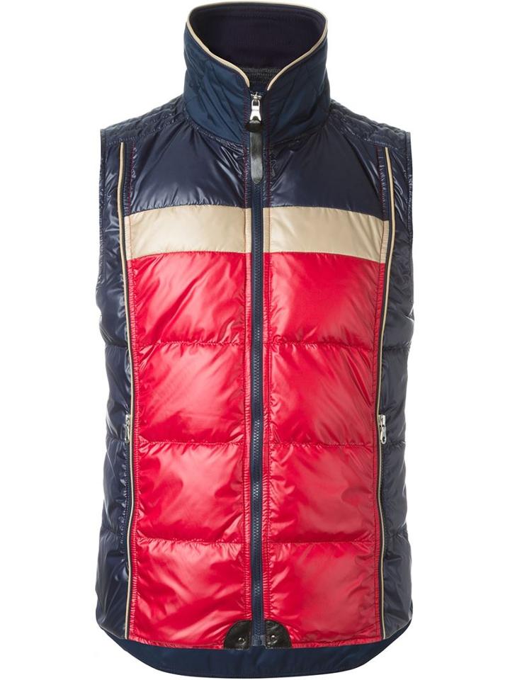Junya Watanabe Comme Des Garçons Man Padded Gilet, Men's, Size: Medium, Blue, Nylon/goose Down/wool