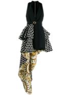 Fausto Puglisi Printed Asymmetrical Dress - Black