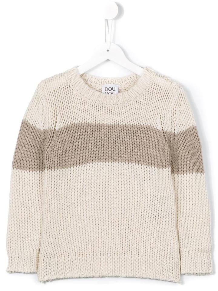 Douuod Kids 'giaguaro' Jumper, Girl's, Size: 8 Yrs, Nude/neutrals