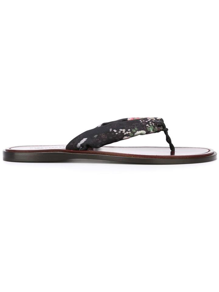 Marc Jacobs Floral Print Flip Flops