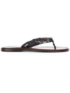 Marc Jacobs Floral Print Flip Flops