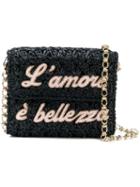 Dolce & Gabbana Dg Millennials L'amore È Bellezza Shoulder Bag - Black