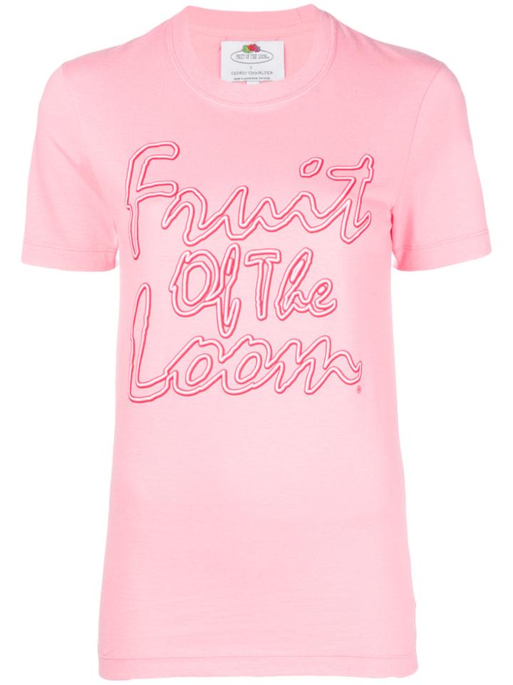 Cédric Charlier Fruit Of Loom T-shirt - Pink & Purple