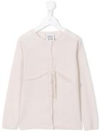 Douuod Kids Round Neck Cardigan, Girl's, Size: 8 Yrs, Nude/neutrals