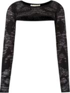 Cecilia Prado Knitted Crop Top, Women's, Size: P, Black, Acrylic/viscose