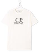 Cp Company Kids Printed T-shirt - White