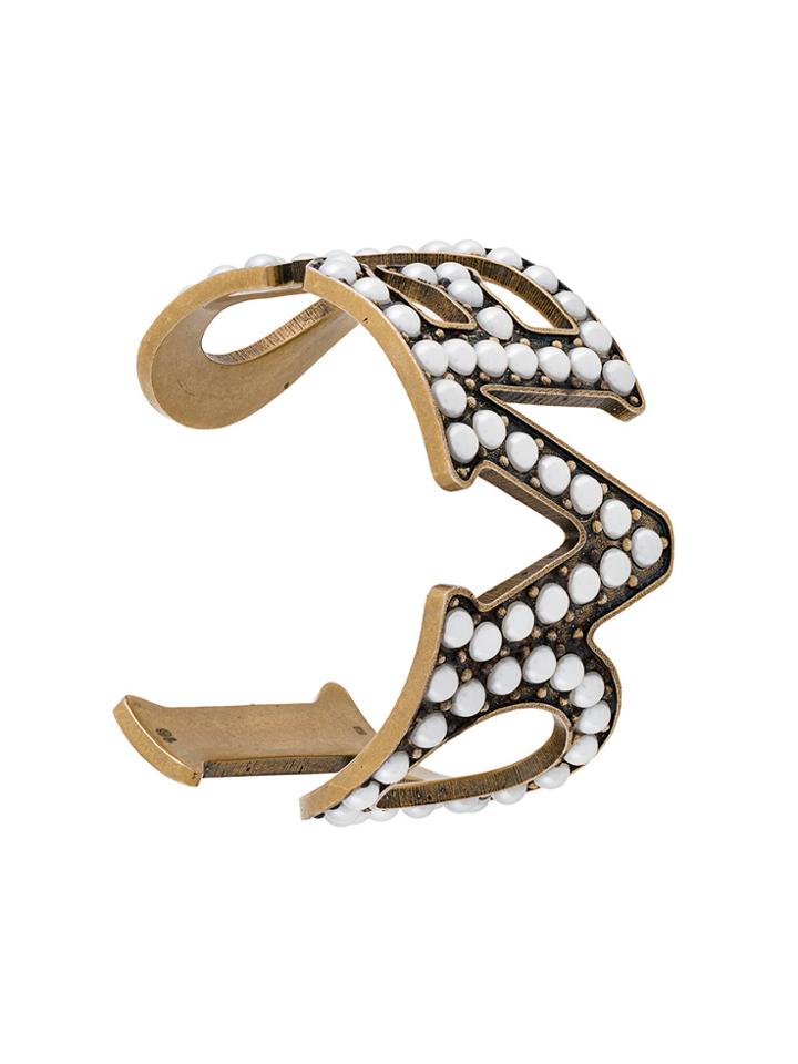 Gucci Love Cuff Bracelet - Metallic