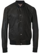 Drome Leather Bomber Jacket - Brown