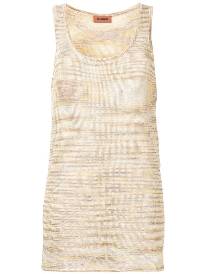 Missoni Flared Knitted Top - Neutrals