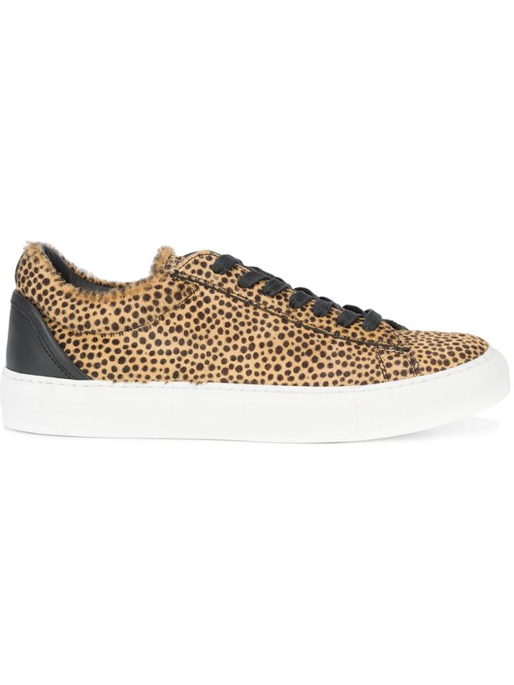 Buscemi Animal Print Sneakers - Brown
