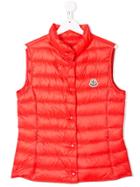 Moncler Kids Teen Liane Padded Gilet - Red