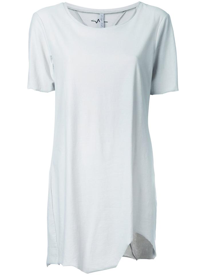 First Aid To The Injured - Laminae T-shirt - Women - Cotton - 1, Grey, Cotton