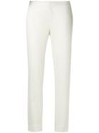 Polo Ralph Lauren - Slim-fit Cropped Trousers - Women - Cotton/spandex/elastane/lyocell - 4, White, Cotton/spandex/elastane/lyocell