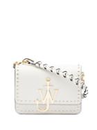 Jw Anderson Studded Anchor Logo Cross-body Bag - White