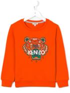 Kenzo Kids 'tiger' Sweatshirt, Boy's, Size: 6 Yrs, Yellow/orange