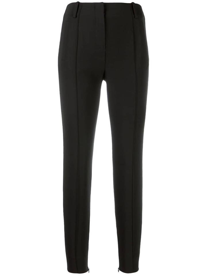 Balenciaga Pre-owned Skinny Fit Cropped Trousers - Black