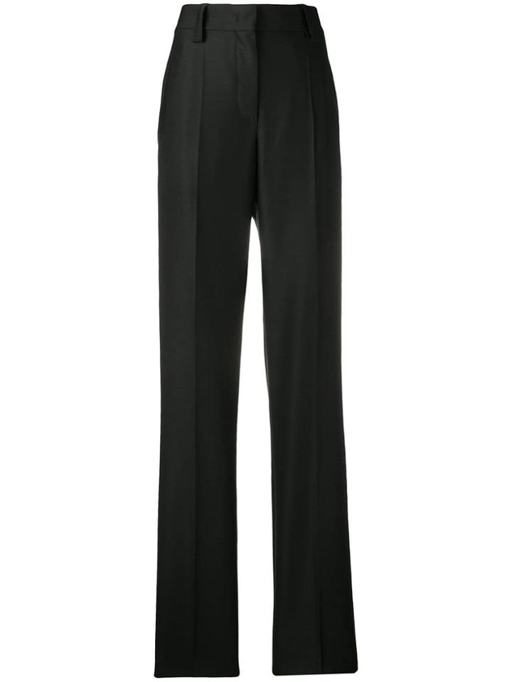 Giorgio Armani High-waist Pleated Trousers - Black