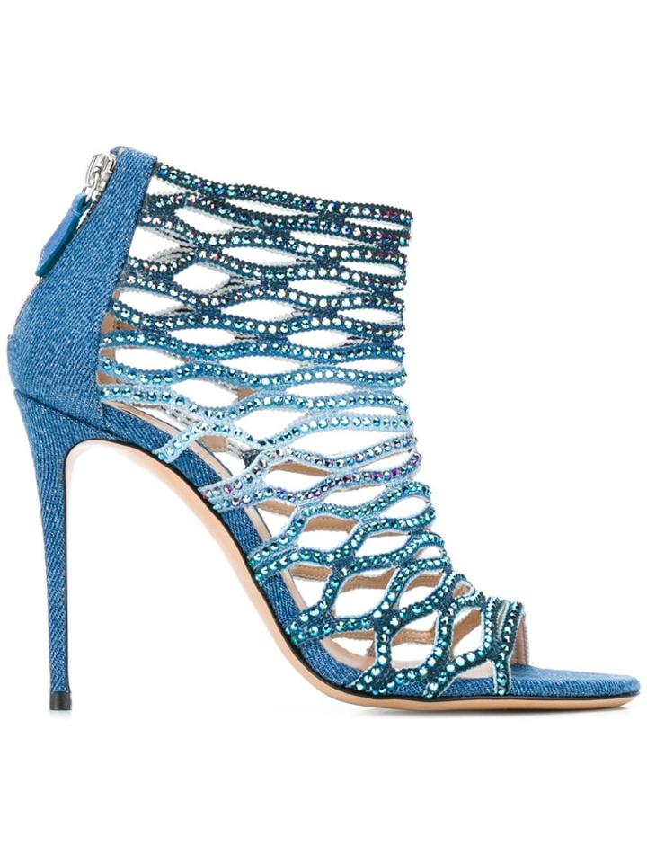Casadei Open Pattern Sandals - Blue