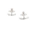 Vivienne Westwood Toni Logo Earrings - Silver