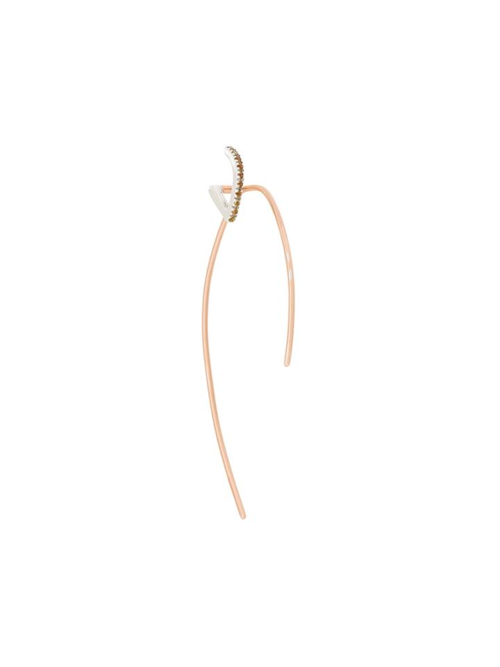 Maria Black 14kt Rose Gold Elodie Twirl Earring - Metallic