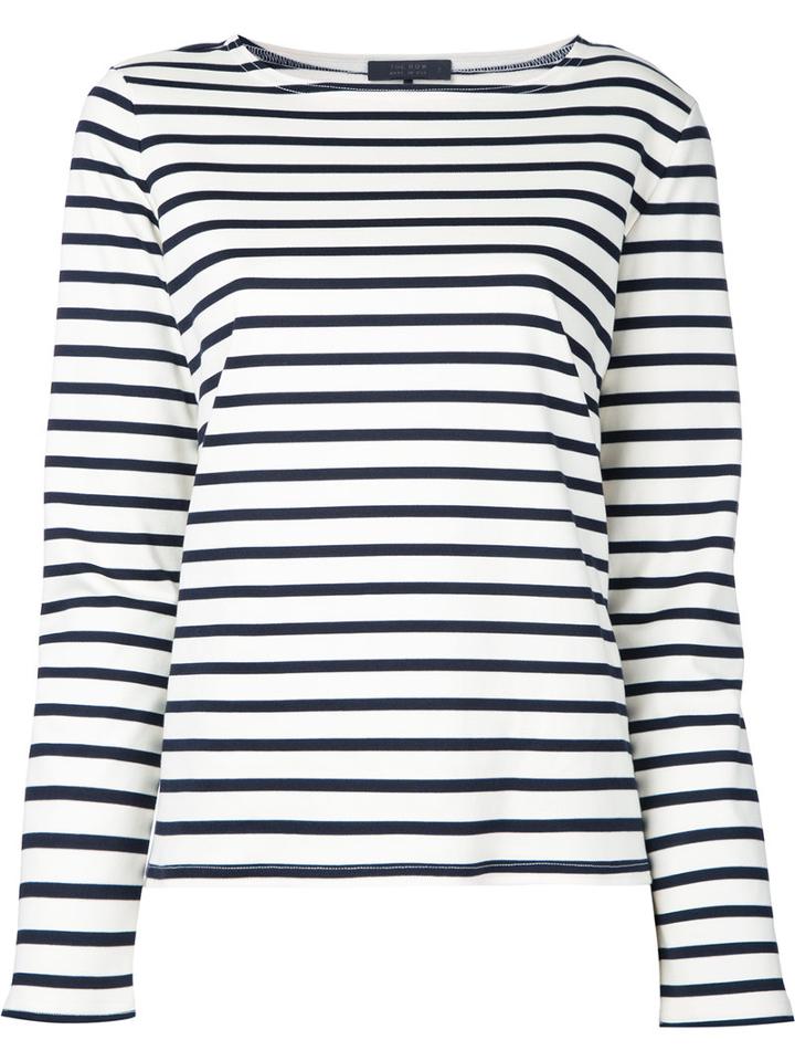 The Row Striped Top, Women's, Size: Xs, White, Cotton
