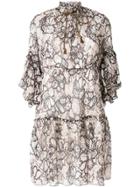 See By Chloé Tiered Flared Dress - Brown