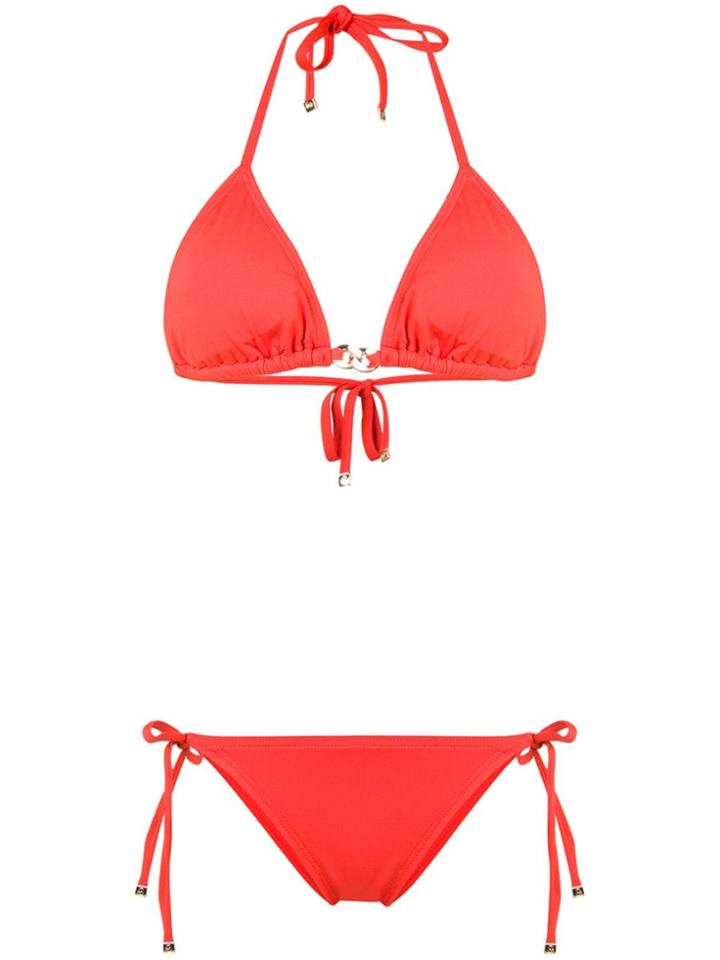Michael Michael Kors Halter-neck Bikini - Orange
