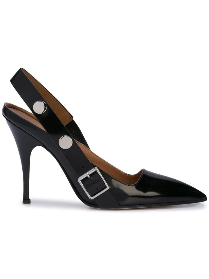 Victoria Beckham Pointed Toe Slingback Pumps - Black
