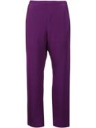 Zero + Maria Cornejo Straight Trousers - Pink & Purple