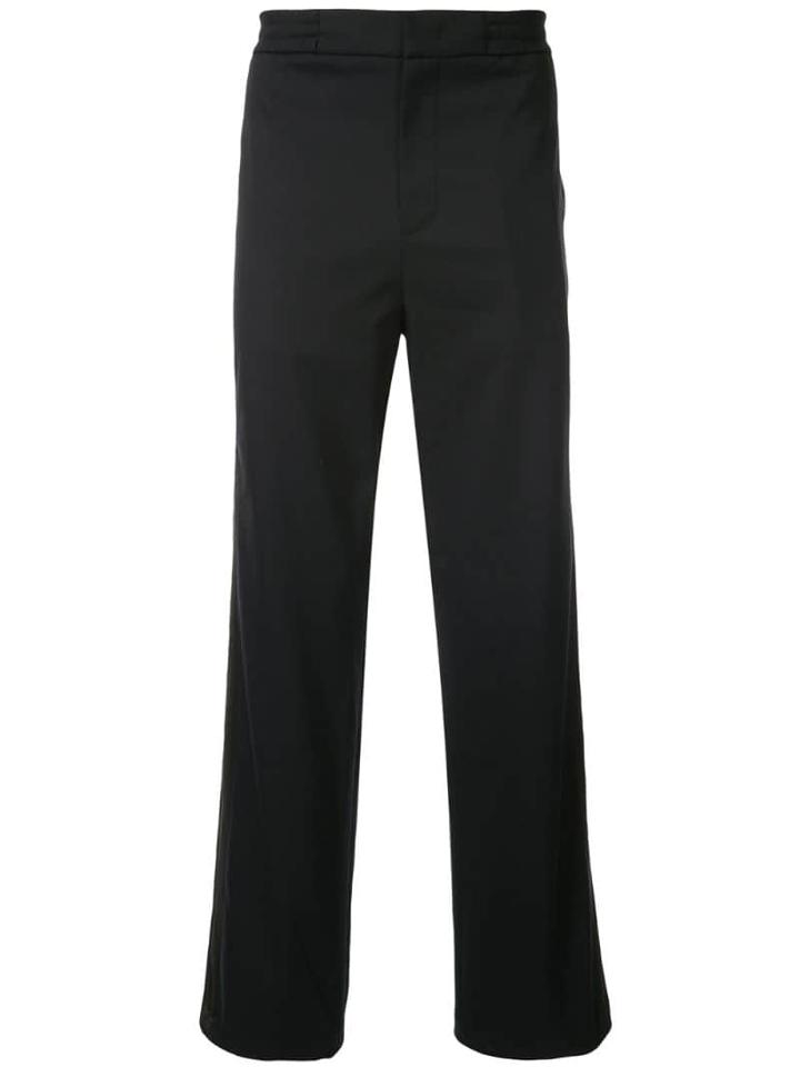 System Panelled Loose Fit Trousers - Black